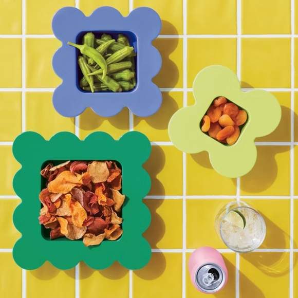 2PC-Bundle: Tabitha Brown Snack Trays 1-1PC Snack Tray And 1-3PC Snack Tray Set - Picture 13 of 14